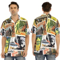 Classic Monster Movie Poster Collage Hawaiian Style Shirt