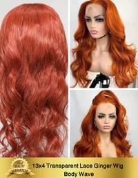  13x4 Ginger Transparent Lace Wigs
