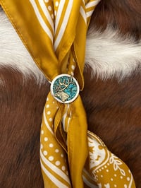 Elk Turquoise Inlay