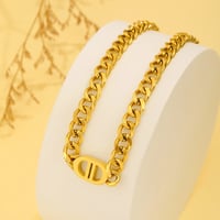 Image 1 of 18K Gold Plated Geometric Necklace