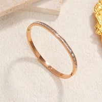 Image 4 of 18K Gold Plated Zircon Bangle