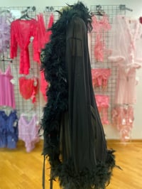 Image 1 of Short Glam Feather Robe