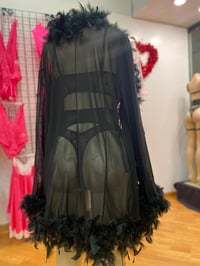Image 3 of Short Glam Feather Robe