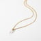 Image of 18K Gold Plated Single Pearl Necklace