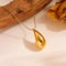 Image of 18K Gold Plated Water Droplet Necklace