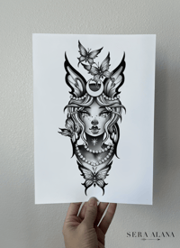 Third Eye Butterfly - Print by Sera Alana