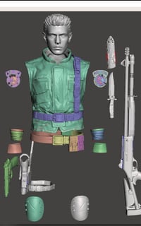 Image 4 of Chris redfield re1 remake kit