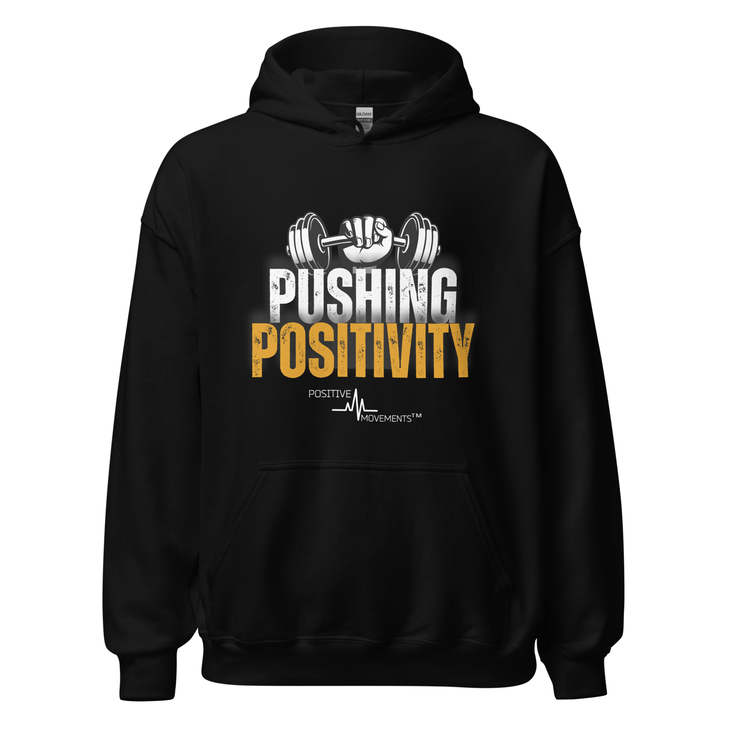 Image of PUSHING POSITIVITY 2 HOODED SWEATSHIRT