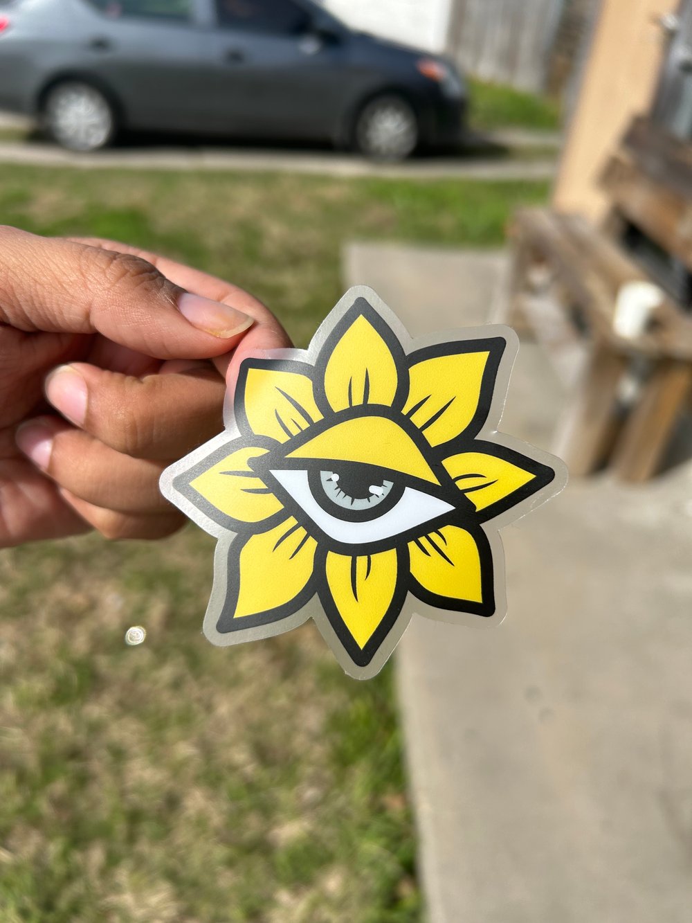 Image of Eye Flower Sticker