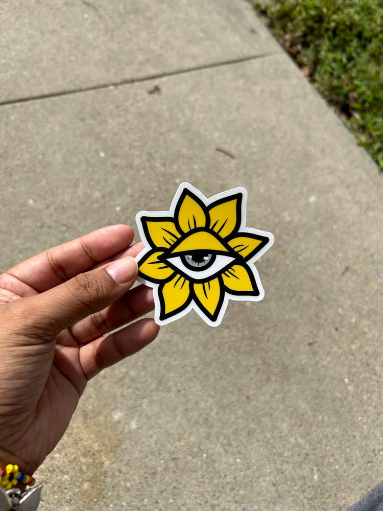 Image of Eye Flower Sticker