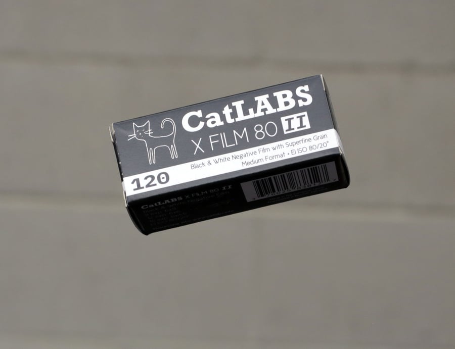 Image of CatLABS X FILM 80 MKII BW Negative Film (120/4X5/8X10)