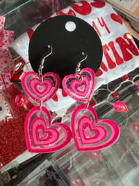 Image 2 of Groovy baby heart earrings 