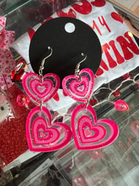 Image 3 of Groovy baby heart earrings 