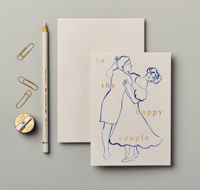 Image 2 of wanderlust paper co. - wedding couple card