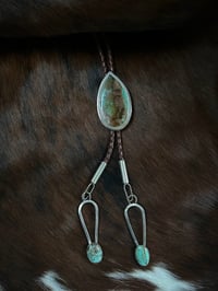 Image 1 of Teardrop Turquoise Bolo