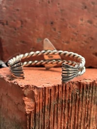 Image 2 of White Buffalo Double Twist Cuff