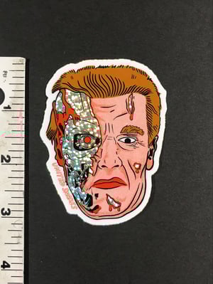 Image of T-800 GLITTER STICKER