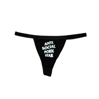 ANTI SOCIAL STAR REFLECTIVE THONG