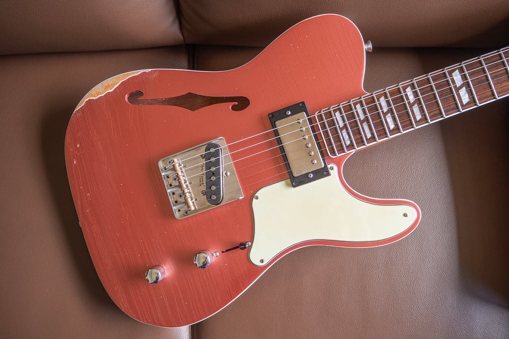 Thinline TL Relic Aged Burgundy Mist Metallic