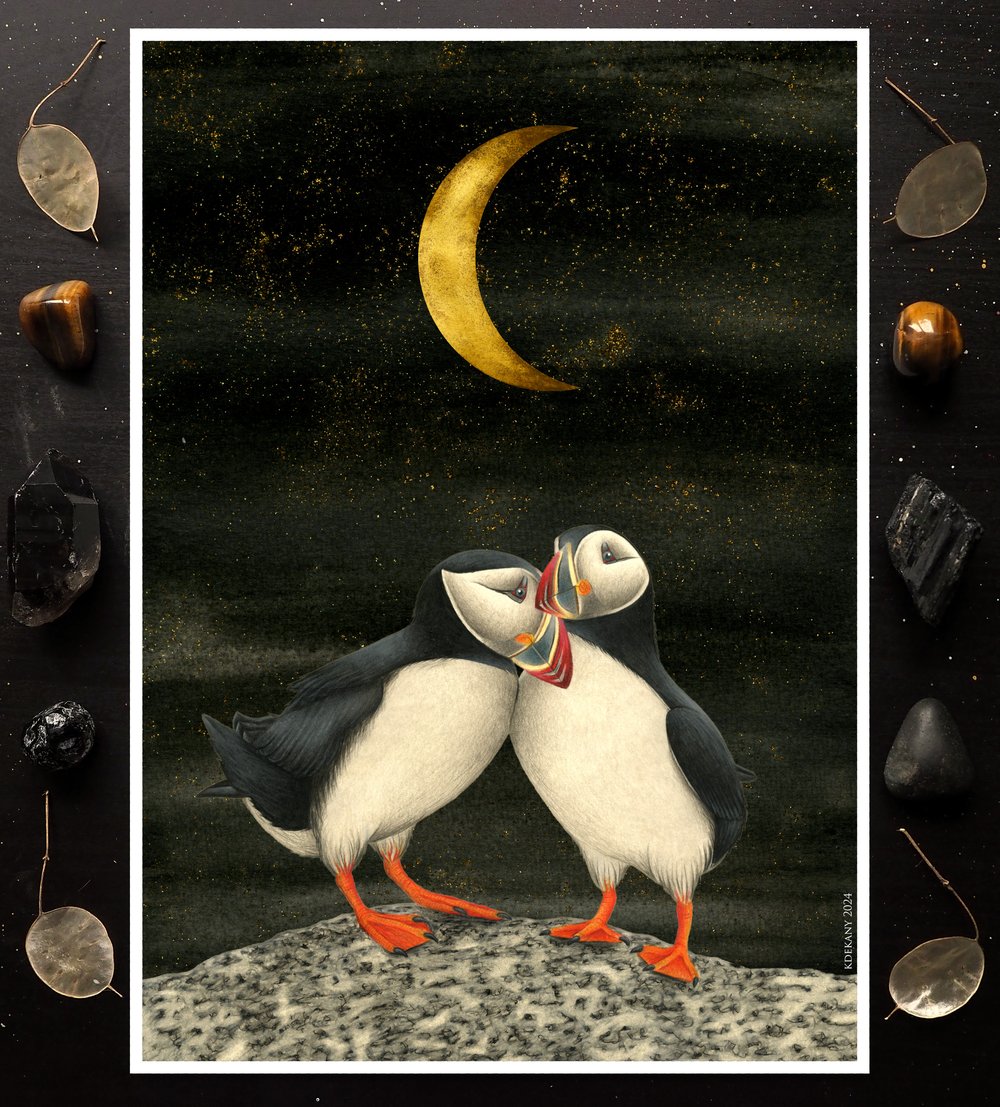 Image of Puffin Date Valentine's Special 2024 Fine Art Print