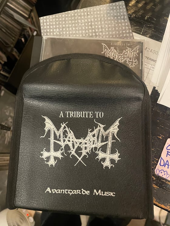Image of Mayhem leather sleeve cd