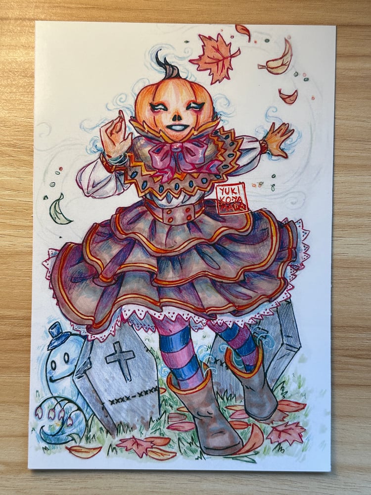 Image of Spice the Jack'o'Lantern art print 