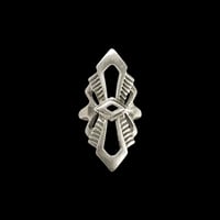Image 1 of LA SIRÈNE Ring - Silver with Black Contours. NORMAL PRICE 1.500.- NOW: