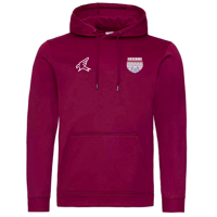 Burgundy Polyester Training Hoody