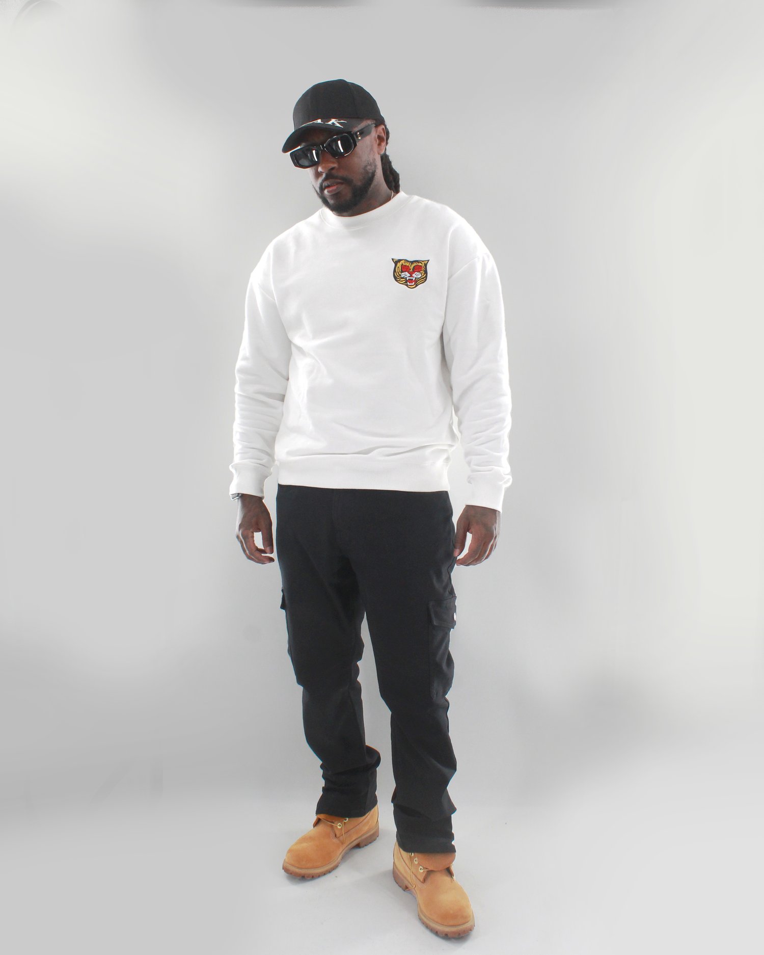 Image of The BLAK CLassic White Sweatshirt