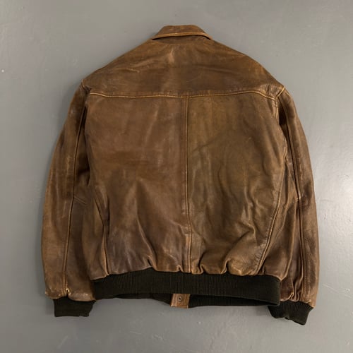 Image of 1990's leather jacket, size XL