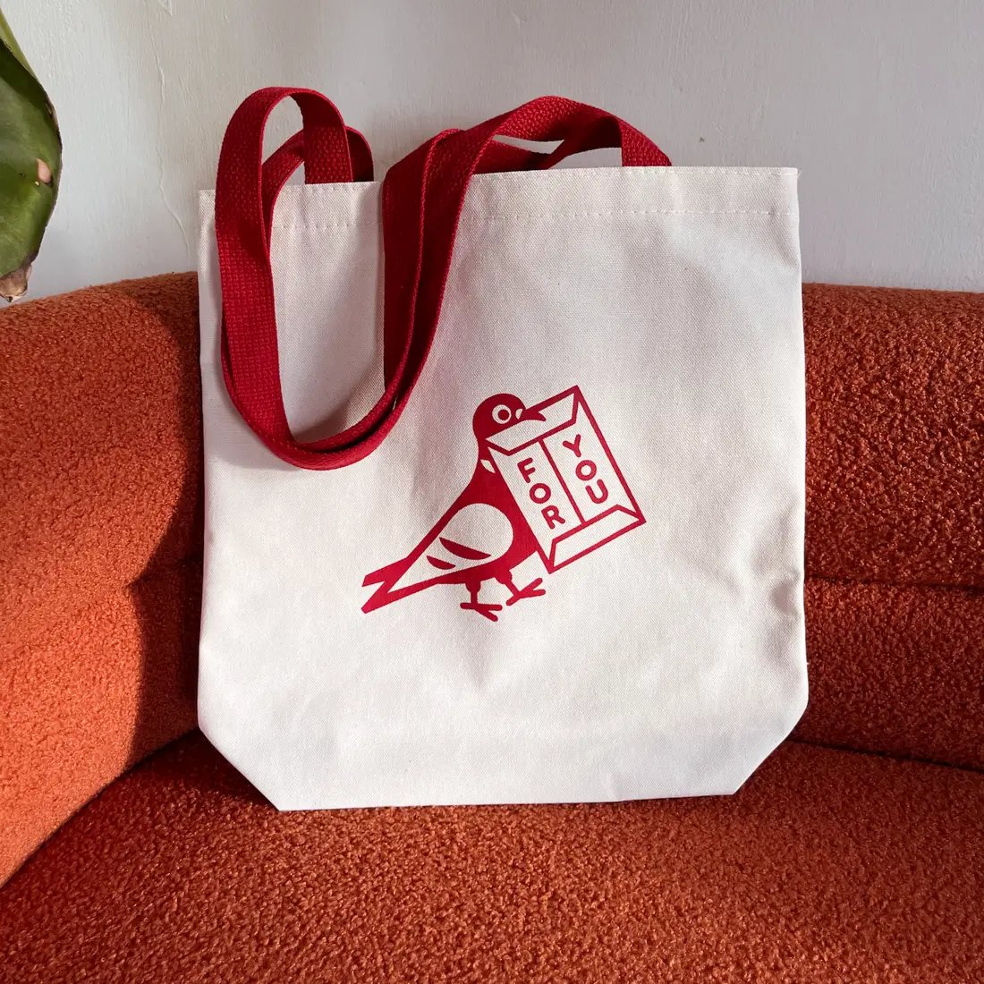 Image of “For You” Pigeon Tote Bag