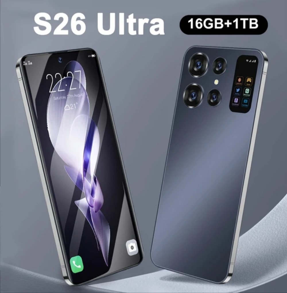 Image of 5G, S26 Ultra SmartPhone 7.0HD Screen 16G+1T 7000Mah 48MP+72MP Android13