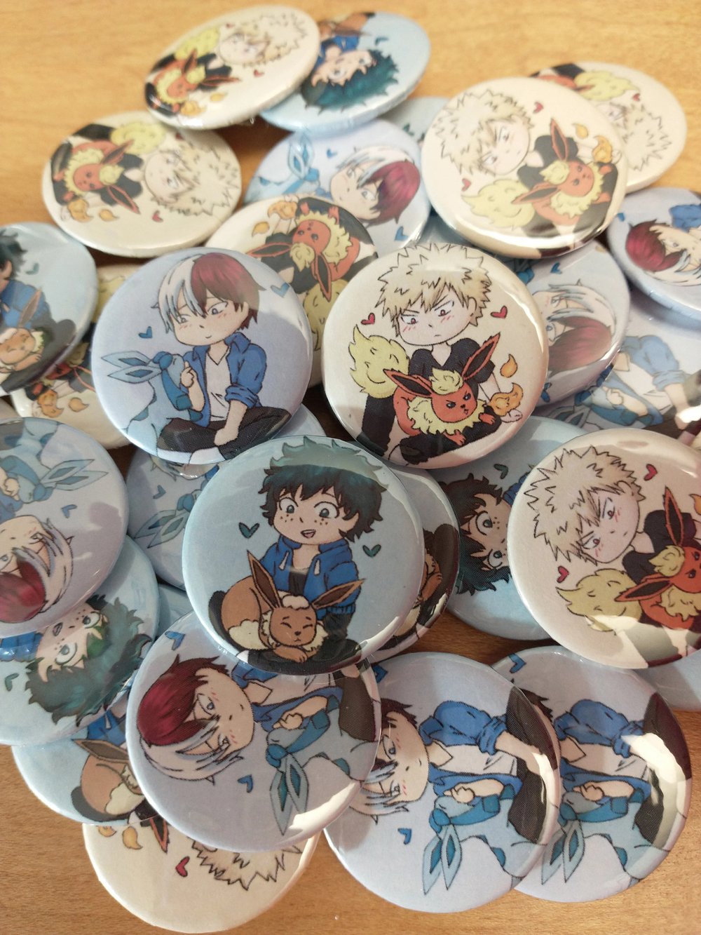 Image of BNHA x Eeveelution Pins