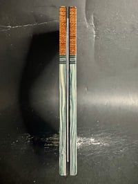 Image 4 of Crosscut Micarta & Green Burl G10 Segmented Knife Scales