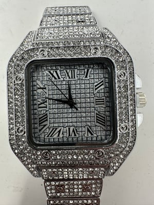 Image of Iced Out Watch & Tennis Bracelet-Free Shipping 