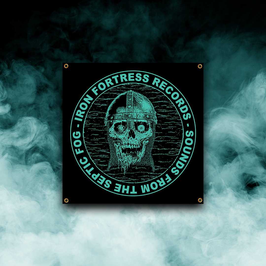 Iron Fortress Septic Skull Crest 3x3 Flag