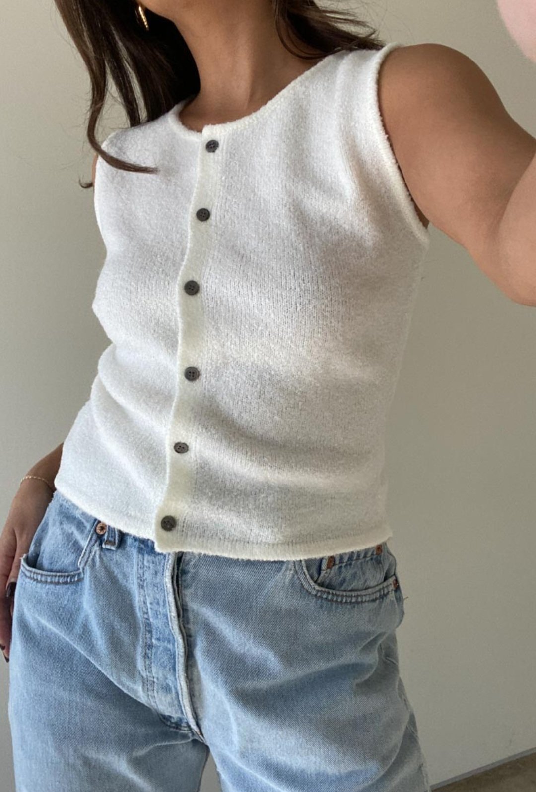 Image of Button front sweater
