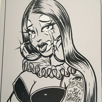 Image 3 of Tears Keep Falling Canvas Print