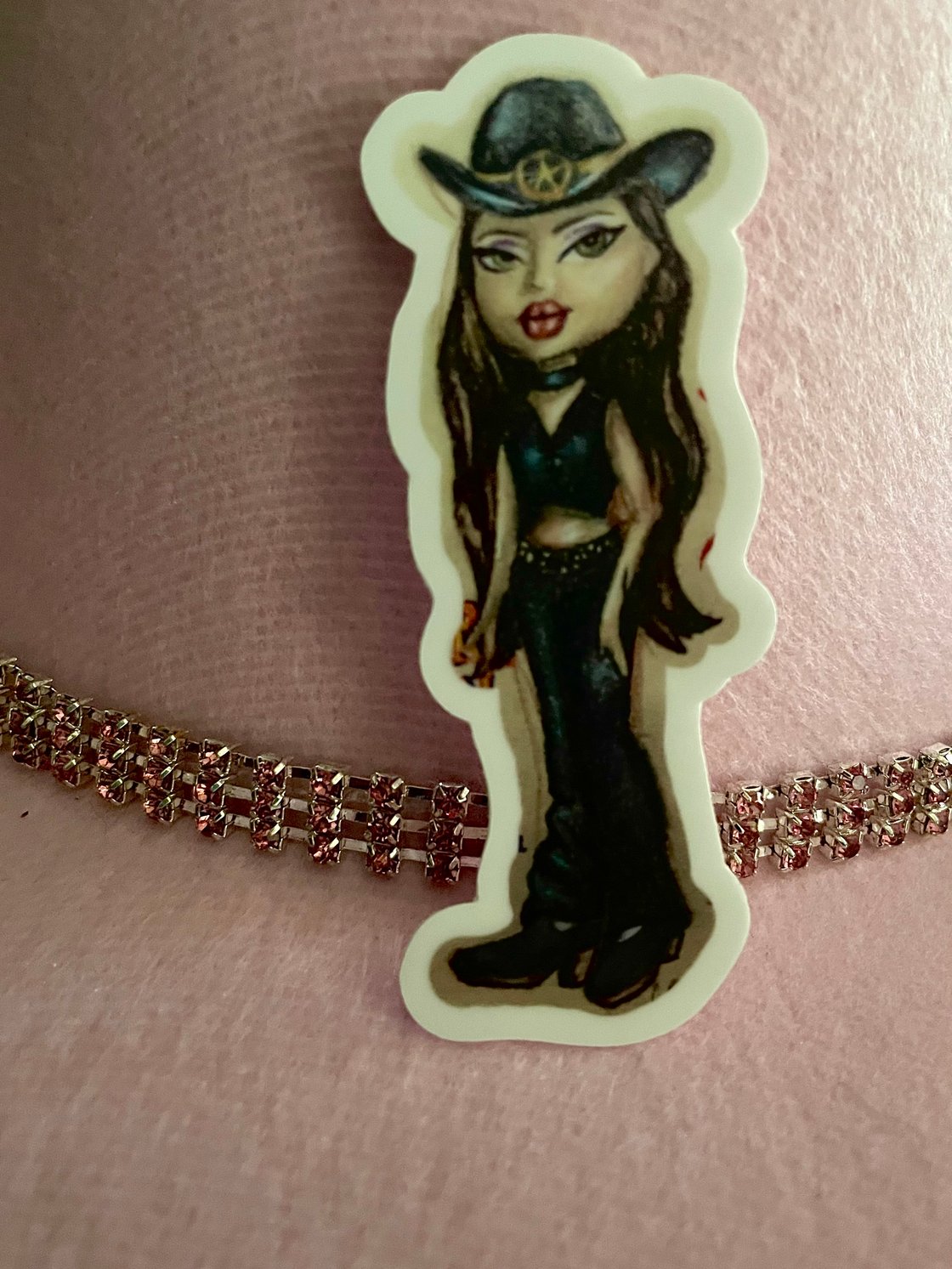 Image of Cowboy Bratz Doll Inspired Sticker