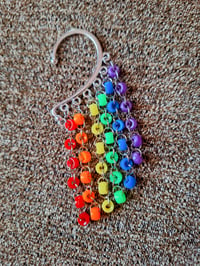 Image 3 of Rainbow and Pride Flags Bead Ear Wrap Cuff