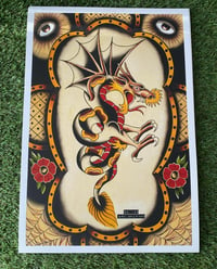 traditional dragon print