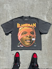 Image 1 of Oversized Cropped 'Blank Face' Shirt