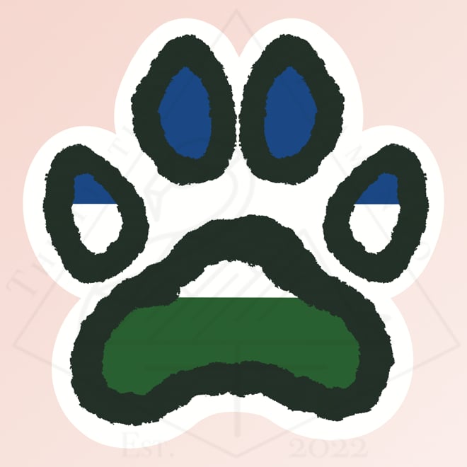 Image of Cascadia Paw - Sticker