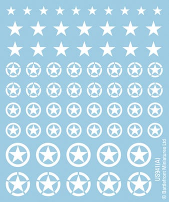 American (Late) Decal Set (US941)