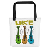 Image 1 of All-Over Print Tote Uke Love