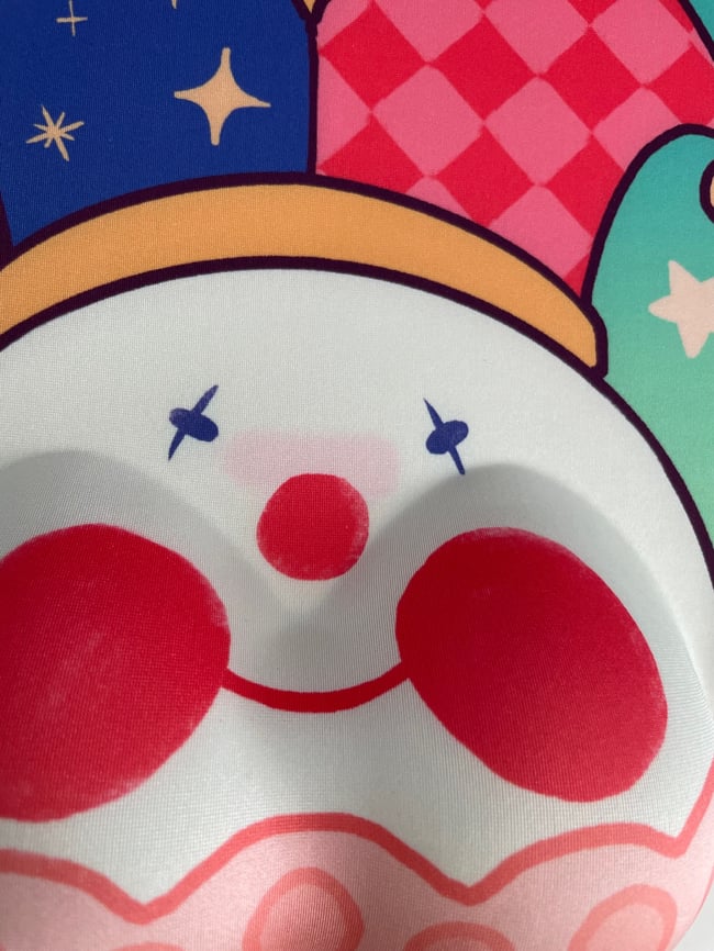 3D Clown Cheeks Mousepad (Face)
