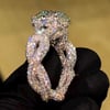  Stunning Micro Paved Twist S925 Silver Ring