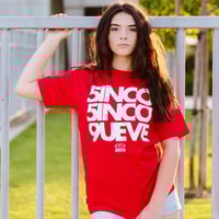 Image 4 of CINCO CINCO NUEVE TEE (White Ink)