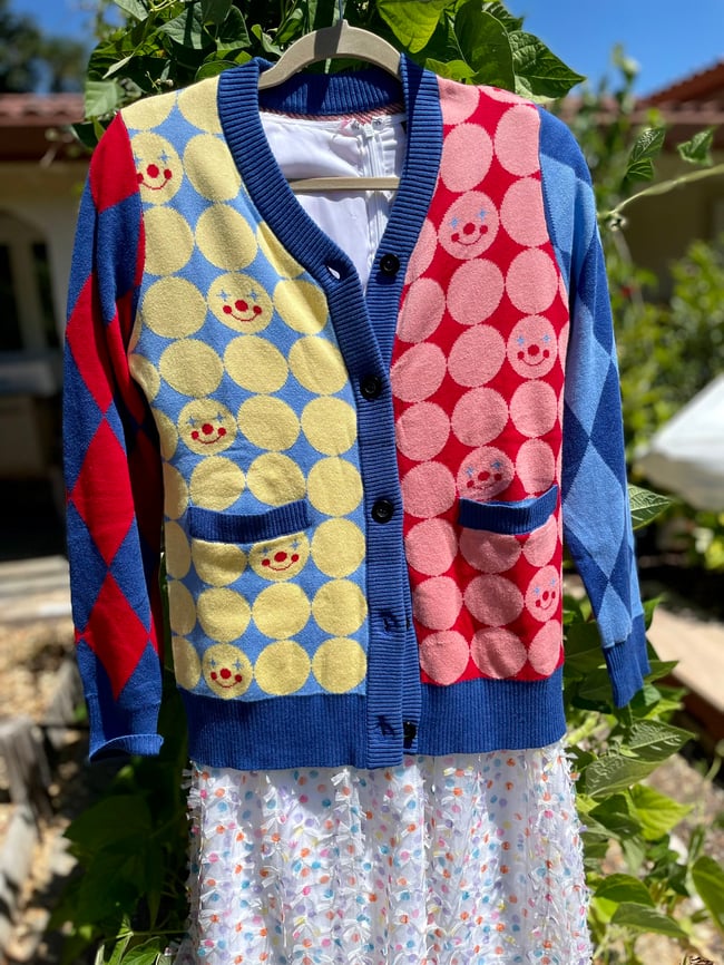 Circus Clown Cardigan (Clowndigan)