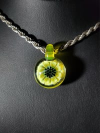 Image 2 of Mini yellow sunflower pendant.